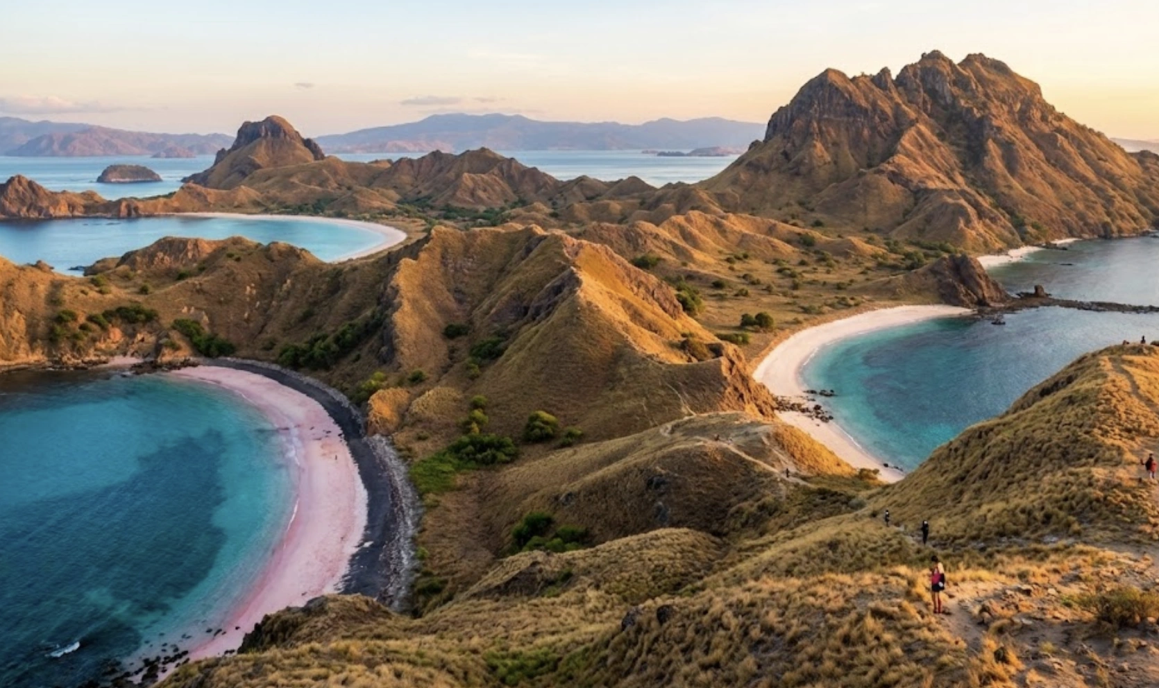 View from Padar Island summit in Komodo National Park